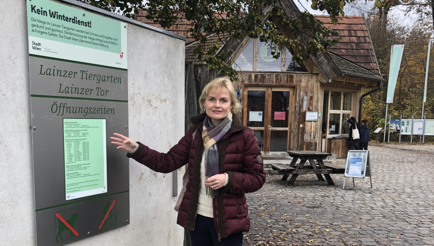 Aussetzen der Wintersperre im Lainzer Tiergartens während des Lockdowns