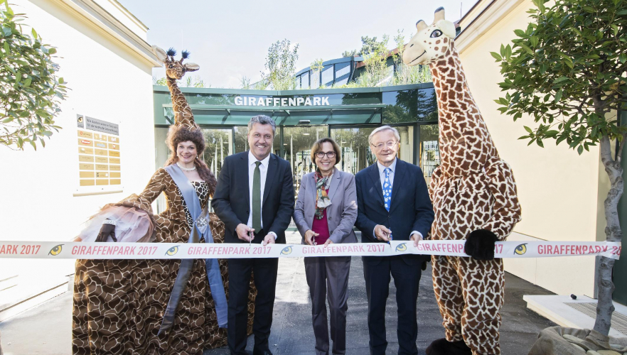 Neuer Giraffenpark eröffnet