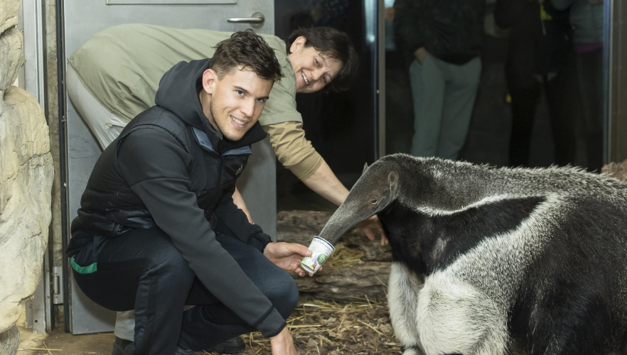 Dominic Thiem besuchte sein Patentier