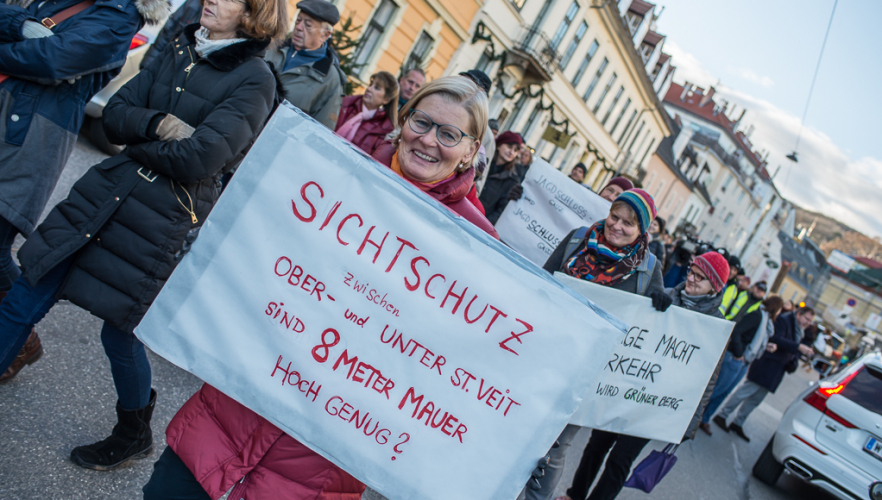 Demo: Verbindungsbahn - so bitte nicht!