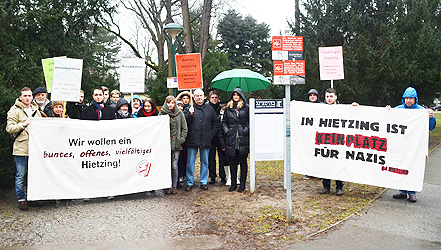 Mahnwache der SJ Hietzing