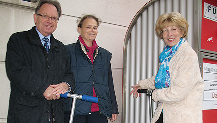 Neuer Rollerstop beim Amtshaus Hietzing